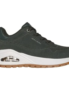 Baskets Uno Rugged Olive Suede / Duraleather / Embroidery Trim EU 40 - Skechers - FashionsVida
