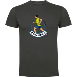 Maglietta A Maniche Corte Runner Dark Grey 3XL