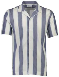 Striped linen/cotton shirt S/S male