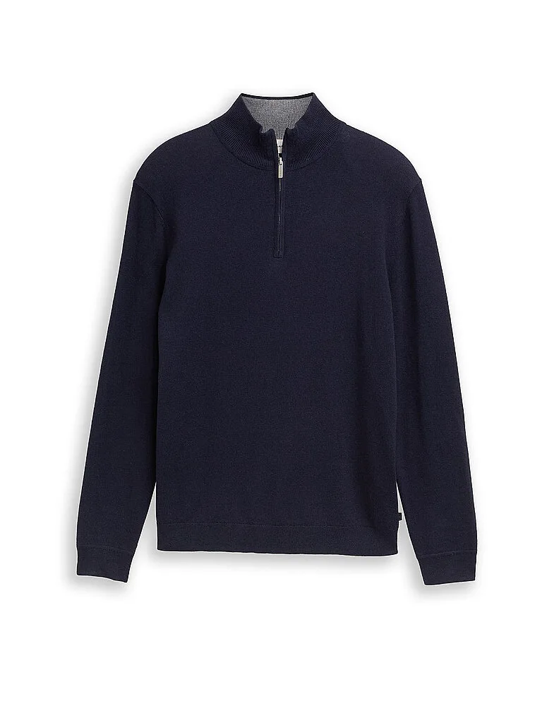 Pull Troyer bleu marine XXL - Tom tailor - FashionsVida