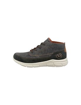 Sneakers alte grigie con inserti marroni 345AFA325000 43