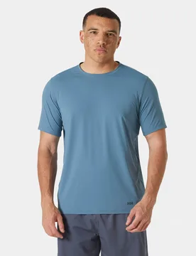 Men's Shine Solen T-Shirt Navy XL - Washed Navy Blue - Male - Helly Hansen - FashionsVida