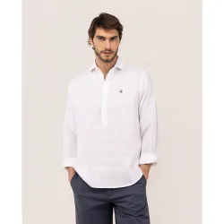 Camisa polera de hombre de lino