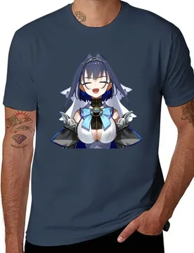 Ouro Kronii Blessed Smile T-Shirt Minimal Art Print T-Shirt - Aliexpress - FashionsVida