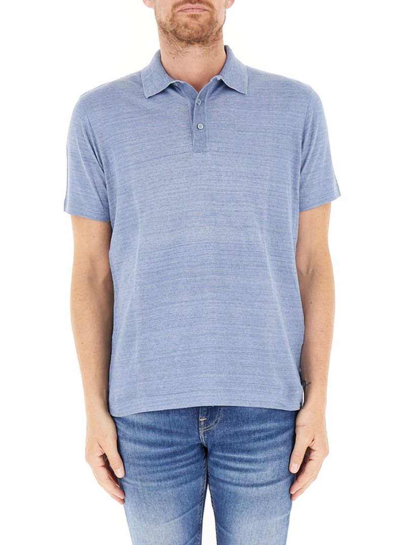 Polo maniche corte AZZURRO POLVERE XXL