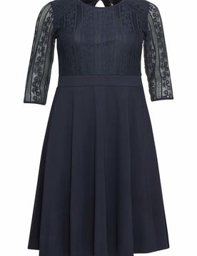 SHEEGO Vestido de gala azul noche