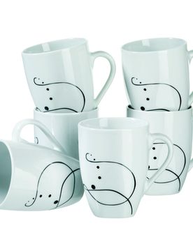 Kaffeebecher CHANSON weiss