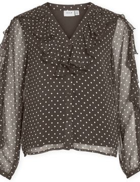 Blusen Top Harley - Chocolate Brown/white Fr 36;Fr 38;Fr 40;Fr 42 Female