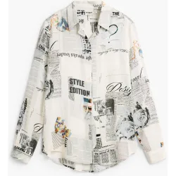 Camisa de mujer estampada