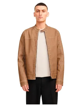 Giacca Di Pelle Warner Safari / Washed Pu S