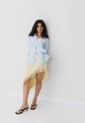 Basic-Hemd mit Doppelgewebe Himmelblau XL
