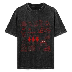 Little Shop Monochrome Mosaic T-Shirt Casual All Match Short Sleeve T-Shirt