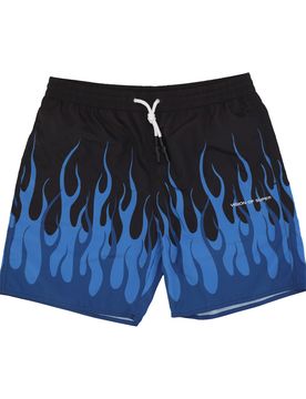 Costume Pantaloncino Uomo Double Flames Swimwear Black/blue
