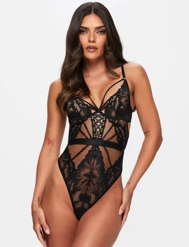Lace Crotchless Body Black female - Ann Summers - FashionsVida