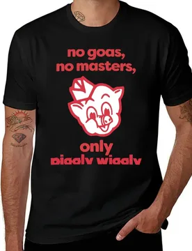 No Gods, No Masters, Only Piggly Wiggly T-Shirt cotton t shirts man 100% t shirt man plain t shirt custom print T-Shirt - Aliexpress - FashionsVida
