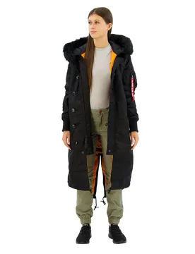 Industries Giacca Long Fishtail Black S