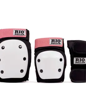 Roller Ensemble De Protection Triple Pad Black / Rose L Homme