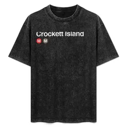 Crockett Island T-Shirt Casual Soft Cotton Short Sleeve Tee