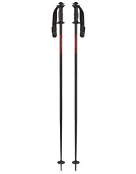 Bâtons de ski - Alpine Schnapspole en Aluminium - Taille 125 cm - Noir