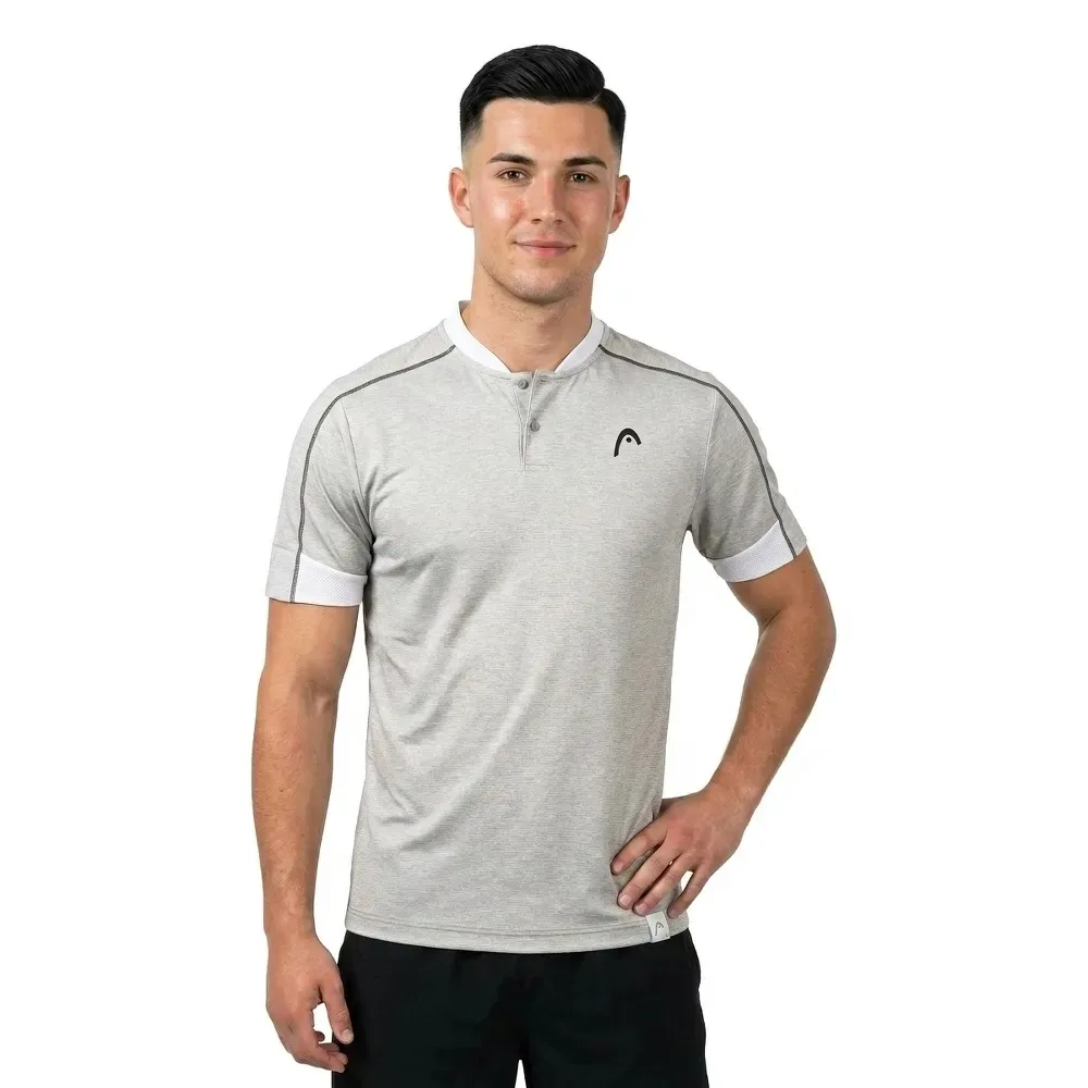 Play Tech Short Sleeve Polo Willow Grey 3XL - Head Racket - FashionsVida