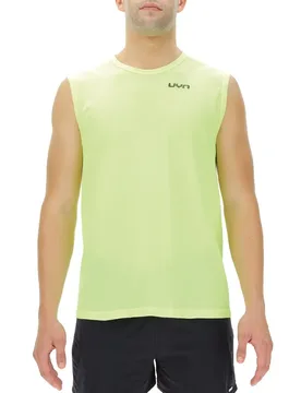 Airstream Sleeveless T-shirt Yellow Fluo 2XL Men - Uyn - FashionsVida