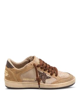 Sneakers in pelle scamosciata con palloni