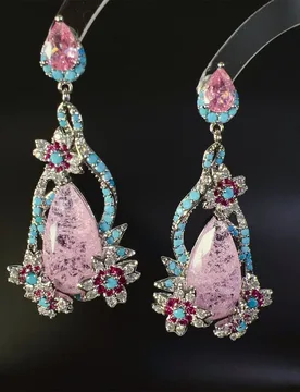 New Unique Exquisite Multicolor Flower Shape Gentle Earrings Clothing Jewelry for Nigerian Women Wedding Gala Gifts Travel E344 - Aliexpress - FashionsVida