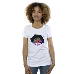 Women's Encanto Mirabel Kiss Cotton T-Shirt in White Size: Large - White - Size: L