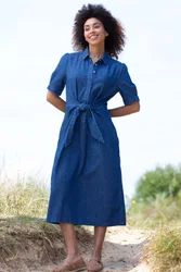 Woodbridge Womens 100% Organic Cotton Denim Dress - - Size: 10