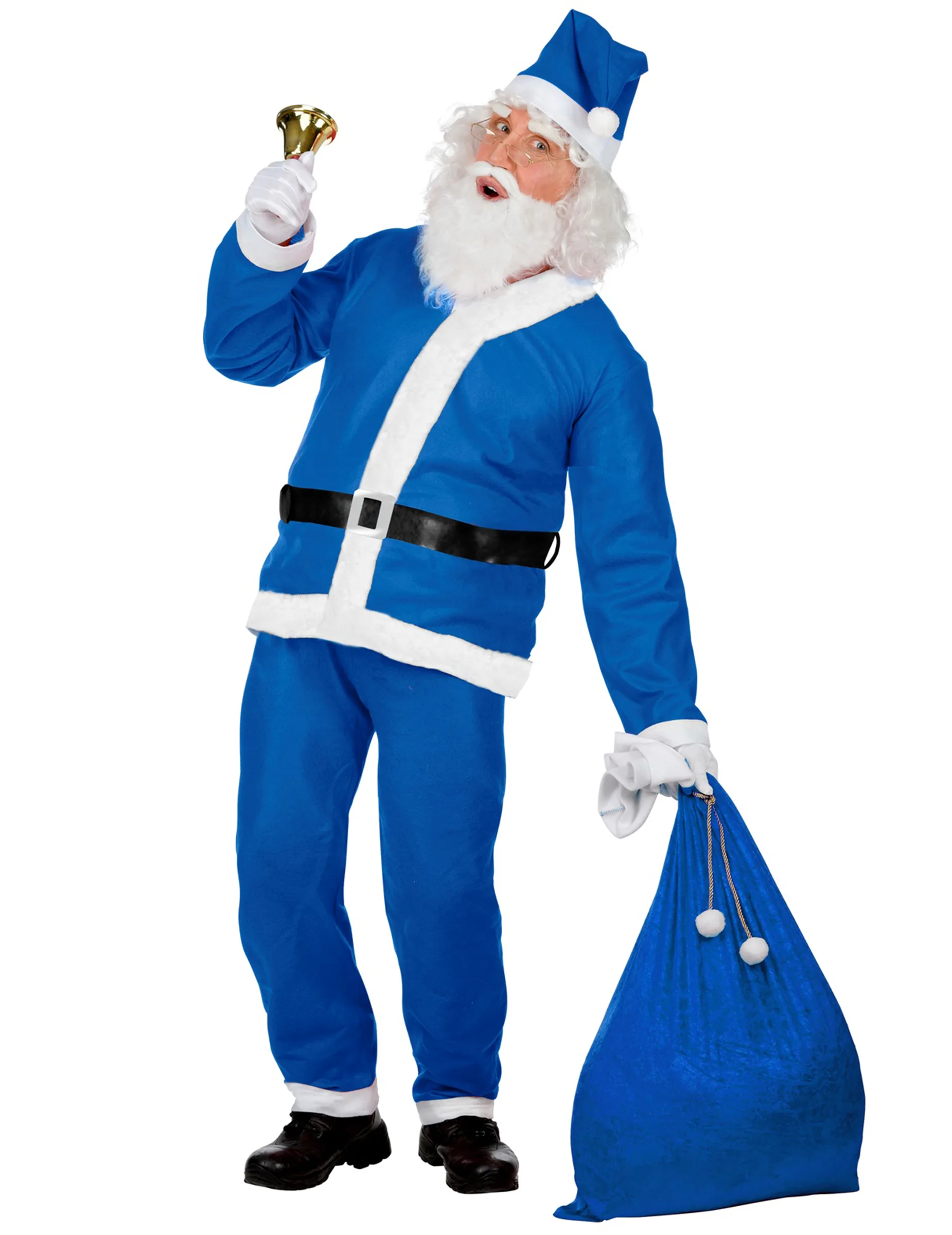 Weihnachtsmann-Herrenkostüm Nikolaus blau - Widmann - FashionsVida
