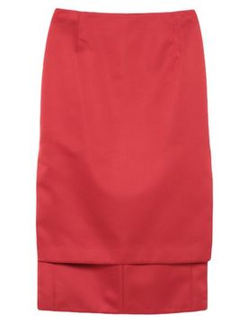 Falda midi Mujer Rojo 36 Mujer