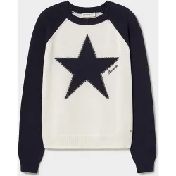 Jersey de mujer con estrella y tachas