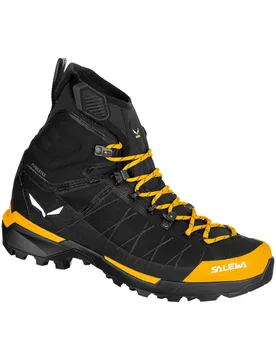 Chaussures d'alpinisme - Ortles Light Mid Ptx M Gold/Black en Nylon - Taille 44,5 - Noir - Salewa - FashionsVida