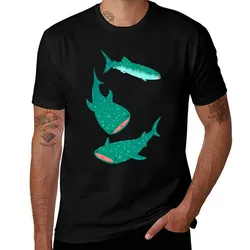 Teal Whale Shark T-Shirt Big and Tall Short Sleeve Tee