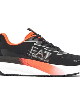 Ea7 Emporio Armani Baskets Crusher Sonic Mesh 2.0 Black / Coral EU 43 1/3 Homme - Giorgio Armani - FashionsVida