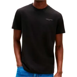 Tjm slim linear chest tee ext camiseta manga corta hombre Negro (L)
