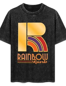 Rainbow Records T-Shirt Non-Shrink Basic Cotton T-Shirt - Aliexpress - FashionsVida