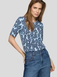 Shirt Ananas - Hellblau gemustert - female - Size: 42
