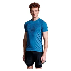 Twyce Run Short Sleeve T-shirt Slate Blue / Black M Men