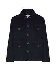 Wolljacke blau M herren