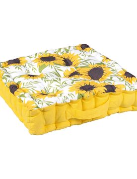Wende-Sitzkissen „Sonnenblume“ mehrfarbig