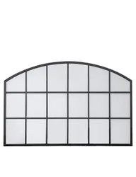 Wingham Arch Large Wall Mirror Black