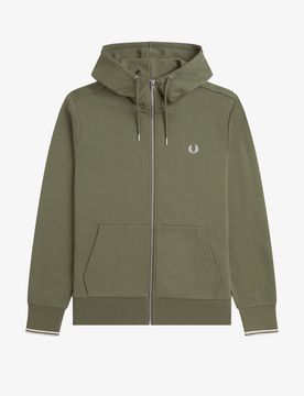 HOODED ZIP THROUGH SWEATSHIRT male