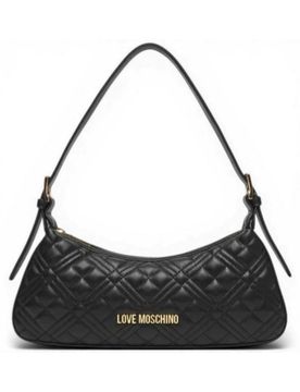 Borsa a spalla Quilted Donna Nero in Eco-pelle
