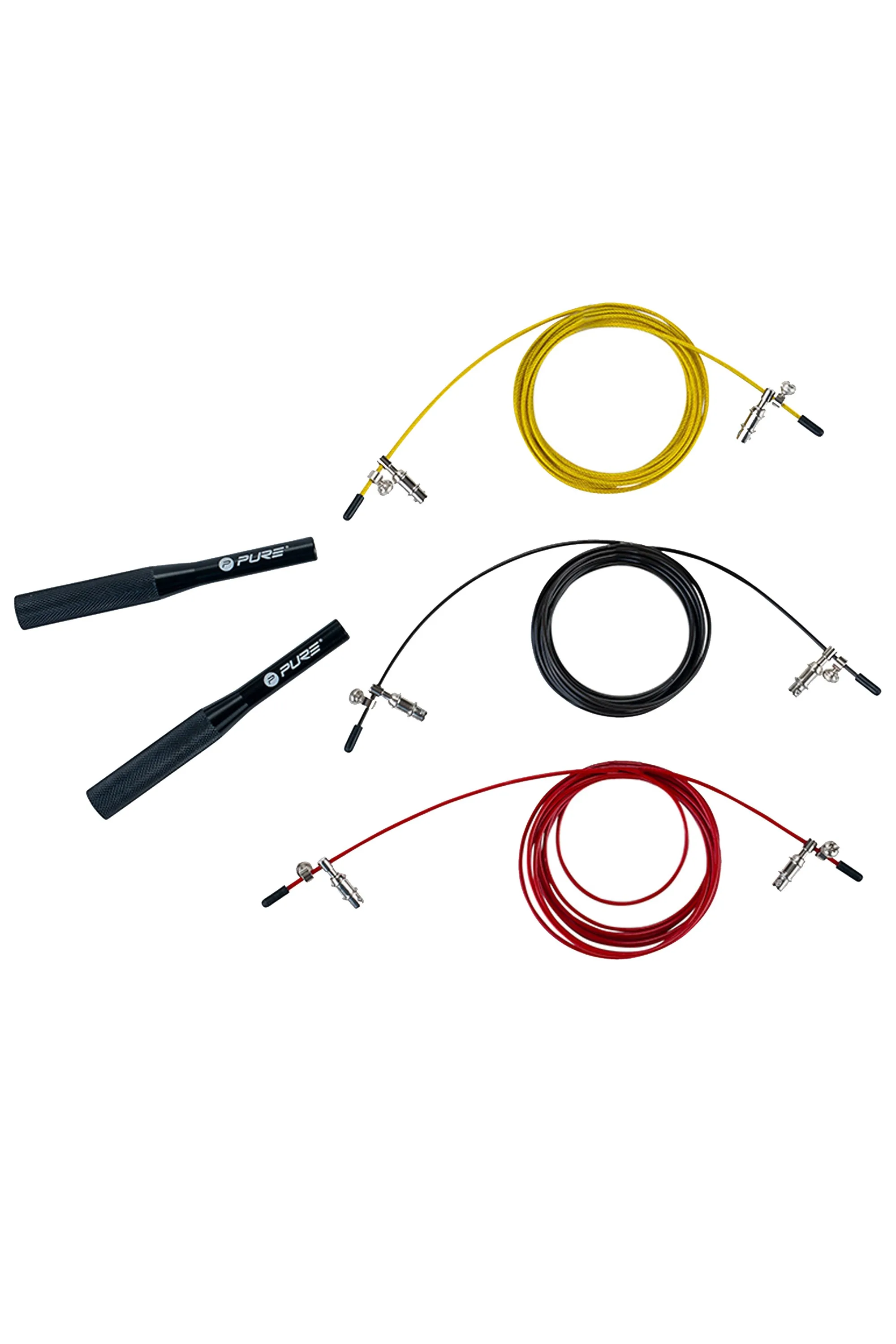 Weighted Jumprope with 3 Removable Ropes - - Size: ONESIZE - Pure2Improve - FashionsVida