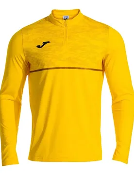 Felpa Con Mezza Zip Record Iii Yellow S - Joma - FashionsVida
