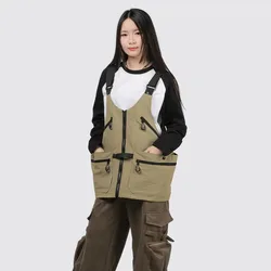 Dual-purpose Vest Handbag Tote Bag Men Multi-functional Variable Single-shoulder Bag American Style Retro Multiple Pockets Large