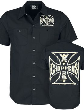 Kurzarmhemd - Distressed OG Logo - S bis 3XL - für Männer - Größe XL - schwarz - Männer - male