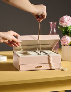 Organizer per gioielli - rosa