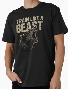 Train Like a Beast – Wolf Power Gym Motivation Gift t shirt for Gym Workout Fitness Short Sleeve Graphic Clothes All size tops - Aliexpress - FashionsVida